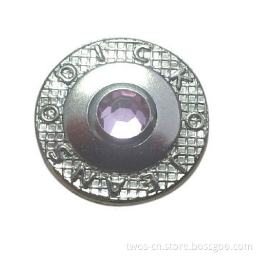 Metal snap button